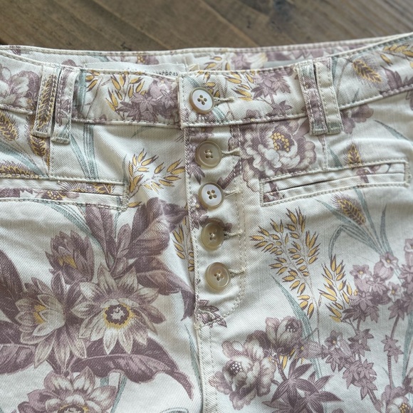 NWT Anthropologie Pilcro and Letterpress high rise trouser bootcut pants Floral - Picture 5 of 6